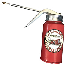 Gilmore Gasoline Vintage Style Pump OIL CAN Station Gas Motor Garage Decal Old picture