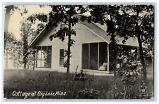 c1910's Cottage Boy Scene At Big Lake Minnesota MN Unposted Antique Postcard picture