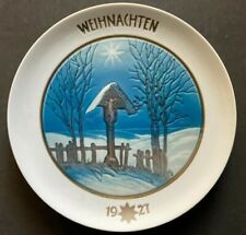 RARE 1927  ROSENTHAL Porcelain Christmas Plate Hand-painted diameter 8.7