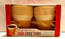 1970's Vintage Solo Cozy Cups 2 Holders 20 New Old Stock Retro Cups picture