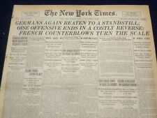 1918 JUNE 15 NEW YORK TIMES - GERMANS BEATEN TO A STANDSTILL - NT 9087 picture