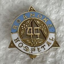 Vintage 10K 2g Roanoke Hospital Pin Roanoke VA 1949 Gold & Enamel Nurse FOLCERNY picture