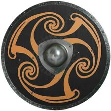 Medieval Round Shield Viking Unique antique Design Shield Wooden 24 inch gift picture