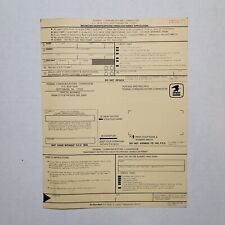 Vtg 1979 Restricted Radiotelephone Operator Permit Application Form 70s picture