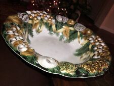 Vintage 3D Plastic Christmas Cookie Tray picture
