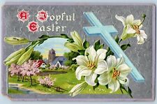 Decorah Iowa IA Postcard Easter Holy Cross Lily Flowers Blossom Tree Nash 1911 picture