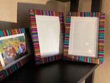 Custom Made Peru Fabric Picture Frames from 4X6 inches to 8X10 inches picture