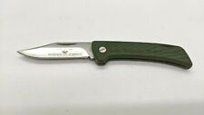 Vintage Official Boy Scouts Of America Folding Pocket Knife Lockback Green Plain picture