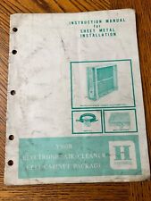 Honeywell Electronic Air Cleaner Instruction Manual 1967 Sheet Metal Install VTG picture