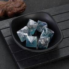 100g/Lot Natural Blue Fluorite Octahedron Crystal Mineral Crystal Healing US picture