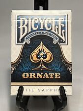 Bicycle Ornate White Sapphire Playing Cards Very Rare New/Sealed picture