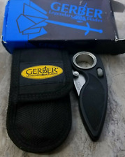 GERBER CHAMELEON II KNIFE MADE IN USA COMBINATION EDGE FINGER HOLE picture