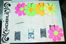 VINTAGE 1960's HIPPIE FLOWER BLACKLIGHT MOBILE COLLECTIBLE USA picture