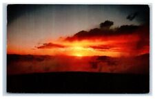 Pikes Peak Colorado Famous Sunset Vintage Postcard Unposted picture