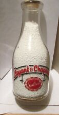 vintage pyro 2 color milk bottle Bryant & Chapman Sealtest try Sour Cream picture