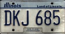 Vintage 1980s Illinois License Plate - Crafting Birthday MANCAVE Nostalgic picture
