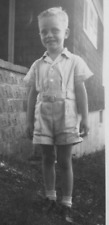 4V Photograph Portrait Happy Smiling Boy 1940's  picture