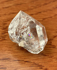 Herkimer Diamond Natural Water Clear DT Quartz Crystal w Rainbows New York picture