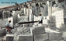 View of a Stone Quarry, Bermuda, Early Postcard, Unused picture