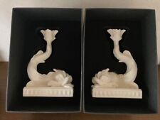 Wedgwood Dolphin Fish Candlestick Set Limited 500 worldwide Prestige Collection picture