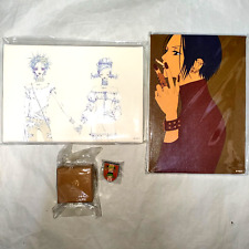 Ai Yazawa Exhibition Official NANA One ear Earring & Art board 2 set & Pin badge picture