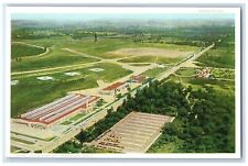 c1920's Aerial View Building Car Park Classic Car Dearborn Inn Michigan Postcard picture