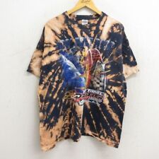 Xl/Used Short Sleeve Vintage T-Shirt Men'S 00S Top Thrill Dragster Large Size Co picture