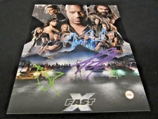 Fast & F X Autographs w COA - Vin Diesel, John Cena & Jason Momoa - 8 x 10 Photo picture