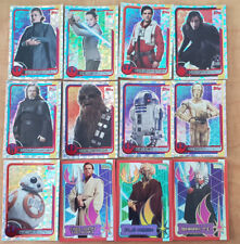 Topps Force Attax Journey to Star Wars The Last Jedi Rainbow Foil Gold Cards picture