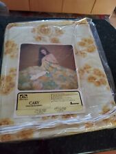 Vintage Cary JC Penneys Yellow Floral Blanket NOS 80 X 90 Full Size New 7203557 picture