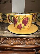 Casa Vero By Black Coffee Or Tea Cup With Saucers  picture
