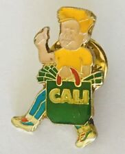 CALI Brand Boy Advertising Pin Badge Vintage (D12) picture