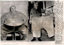 LG26 1965 AP Wire Photo 800-POUNDER SLIMS DOWN TO A MERE 230 FAT OBESE AMERICAN picture