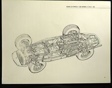 1960 FERRARI 156 Formula 1 Sharknose Racing Car G. CAVARA Cutaway Art Print picture