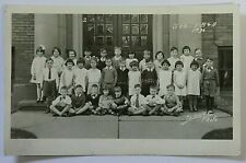 1934 Great Depression Era Grade School Class Photograph Postcard RPPC 5999 picture