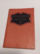 Humphrey's Manual - Care and Treatment of Every Illness Safe to Treat at Home picture