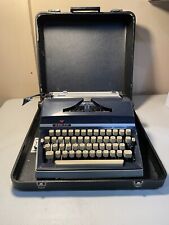 Rare Vintage Adler J-5  Portable Typewriter With Original Leather Case picture