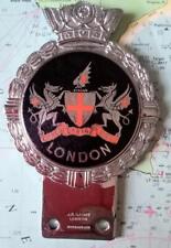 Superb Vintage Car Mascot Badge Chrome Enamel : London England Crest by Gaunt x picture