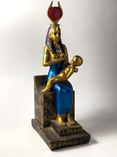 Coloured Isis Statue Breastfeeding her son in an epic scene , Handmade Statuette picture