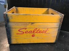 Vintage 1960 Sealtest Milk Wood Milk Crate Box National Dairy Products Corp picture