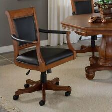 Hillsdale Furniture Kingston Wood Caster Chair in Medium Cherry picture
