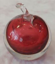KOSTA BODA Designer Vicke Lindstrand Art Glass Red APPLE Scent Perfume Bottle picture
