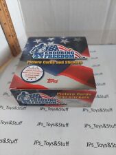 2001 Topps Enduring Freedom Cards & Stickers Sealed lot of 24 Packs In Box picture
