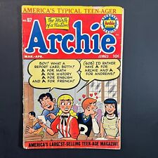 Archie 67 GOLDEN AGE COMIC 1954 School cover Jughead Katy Keene Bill Woggon picture