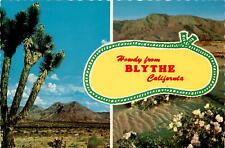 Blythe, California, Riverside County, Colorado River, Arizona border, Postcard picture