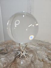  80mm+Stand Asian Rare Natural Quartz Clear Magic Healing Crystal Ball Sphere  picture