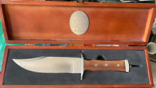 Blackie Collins James Bowie Knife W Fitted Wooden Case picture