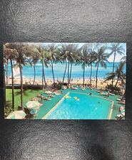 Honolulu HI-Hawaii, Waikiki Beach, Outrigger Hotels, Vintage Postcard picture
