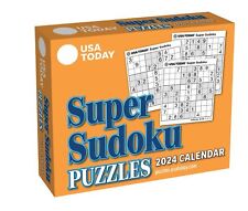 SUPER SUDOKU-USA TODAY- 2024 DAILY DESK CALENDAR - BRAND NEW - 884123 picture