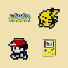 Pokemon 4pc Enamel Set, Pikachu, Squirtle Squad, Ash, & Gameboy Pin Bundle Set picture